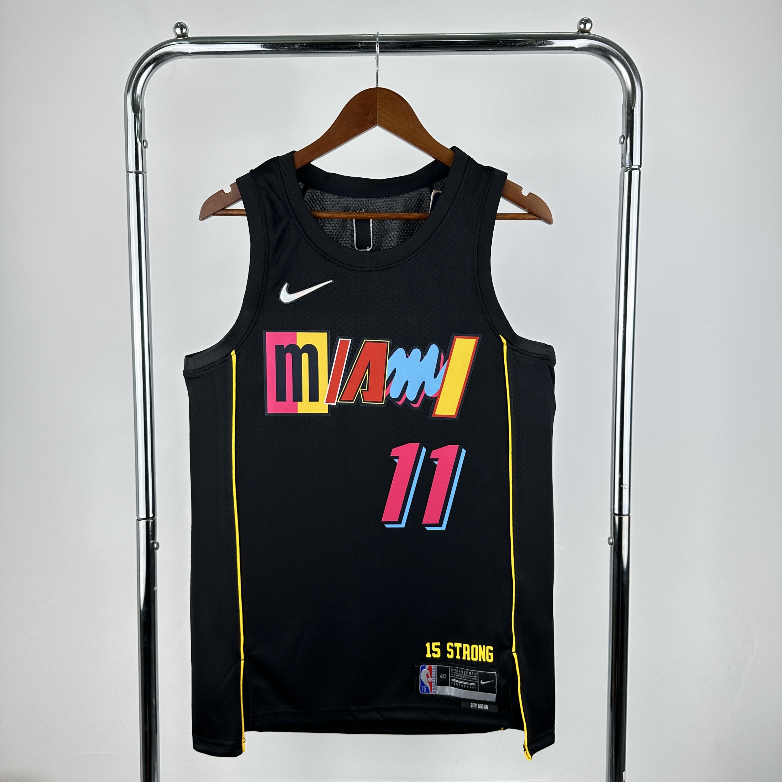 Men Miami Heat #11 Jaquez jr Black City Edition Season Nike 2025 NBA Jersey